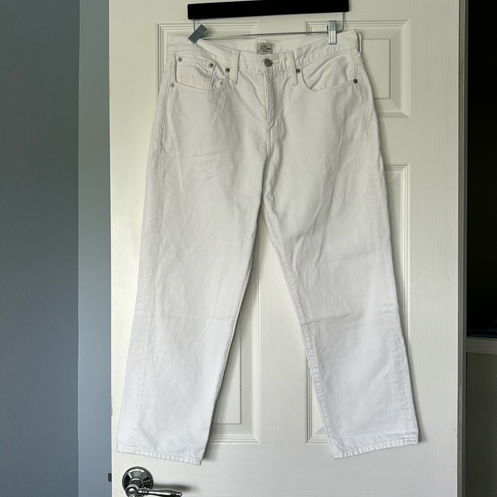 J. Crew white denim pants